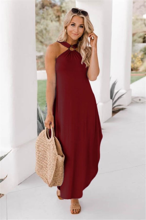 Jezrah™ | Halter Breeze Dress