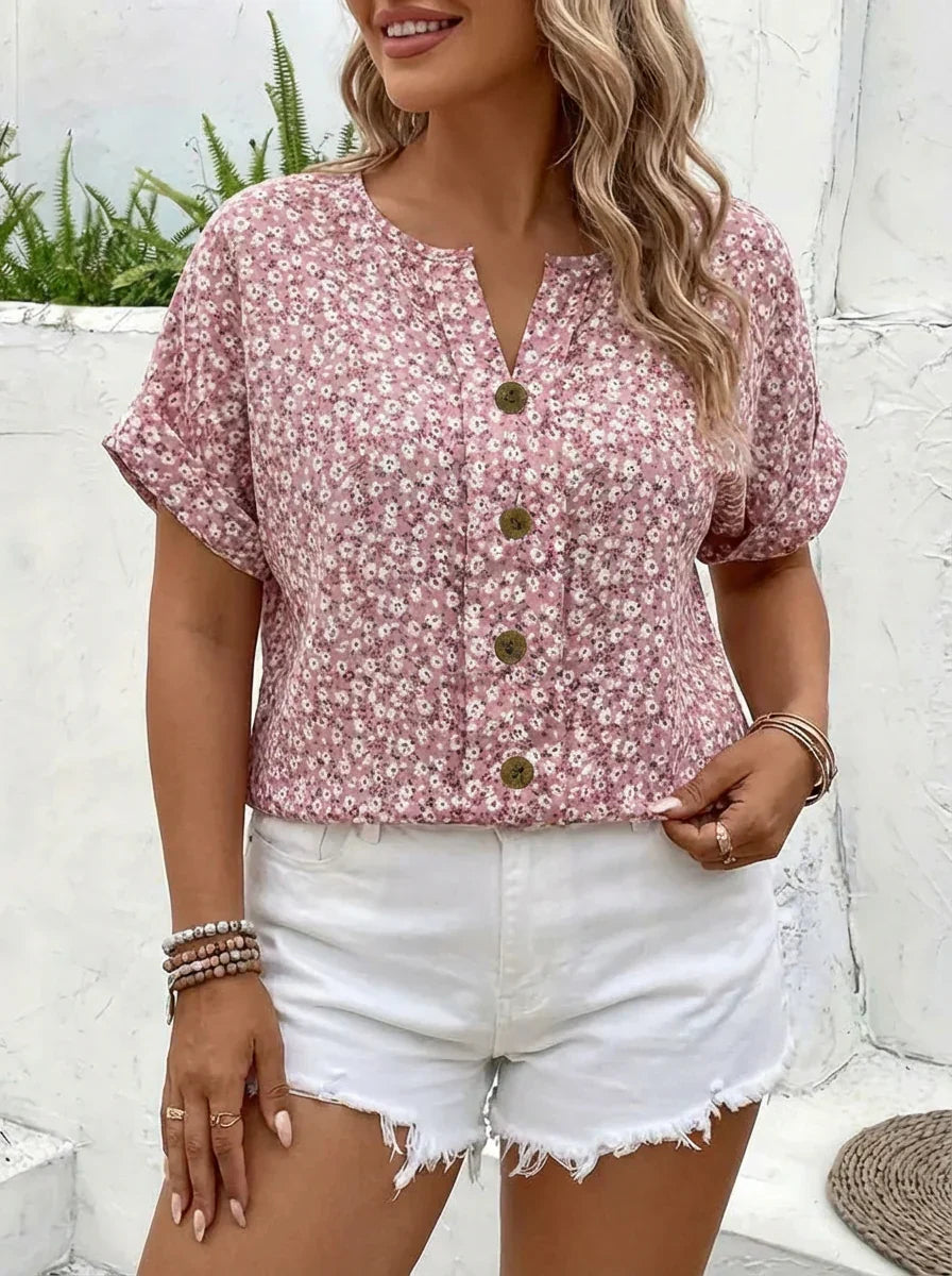 Astrid | Chic Floral Print Blouse