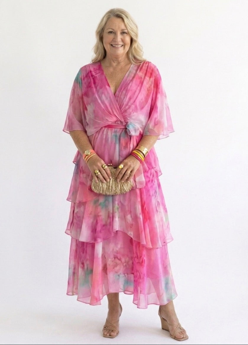 Eliza |Layered Floral Sun Dress