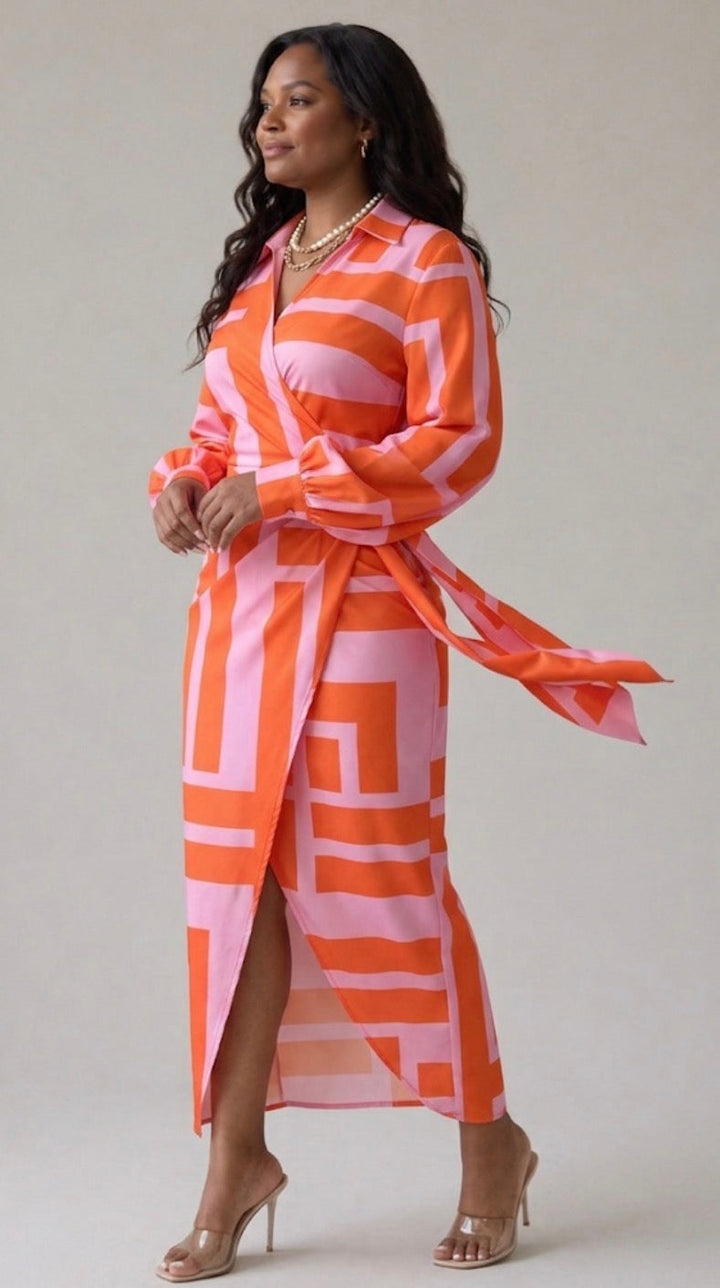 Nora | Printed Wrap Dress
