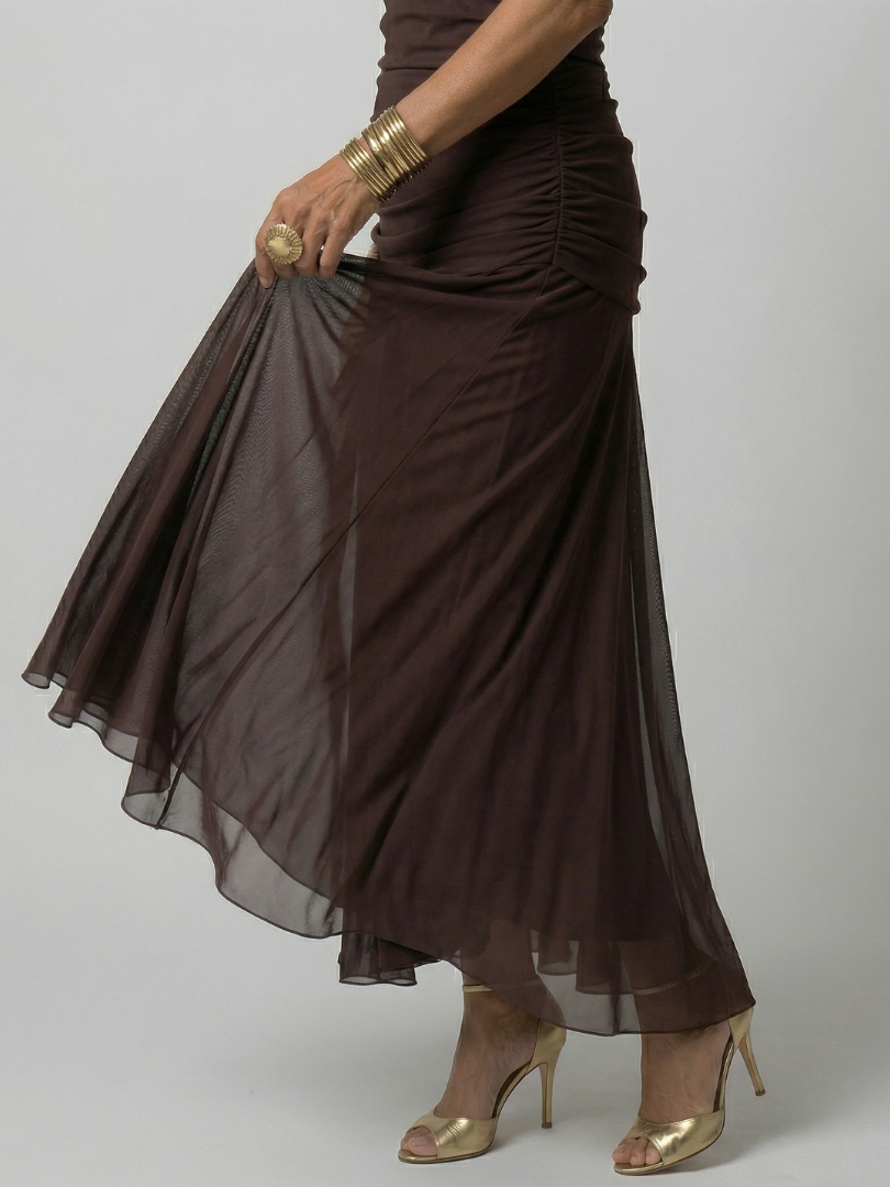 Calen | Off Shoulder Flow Midi Dresses