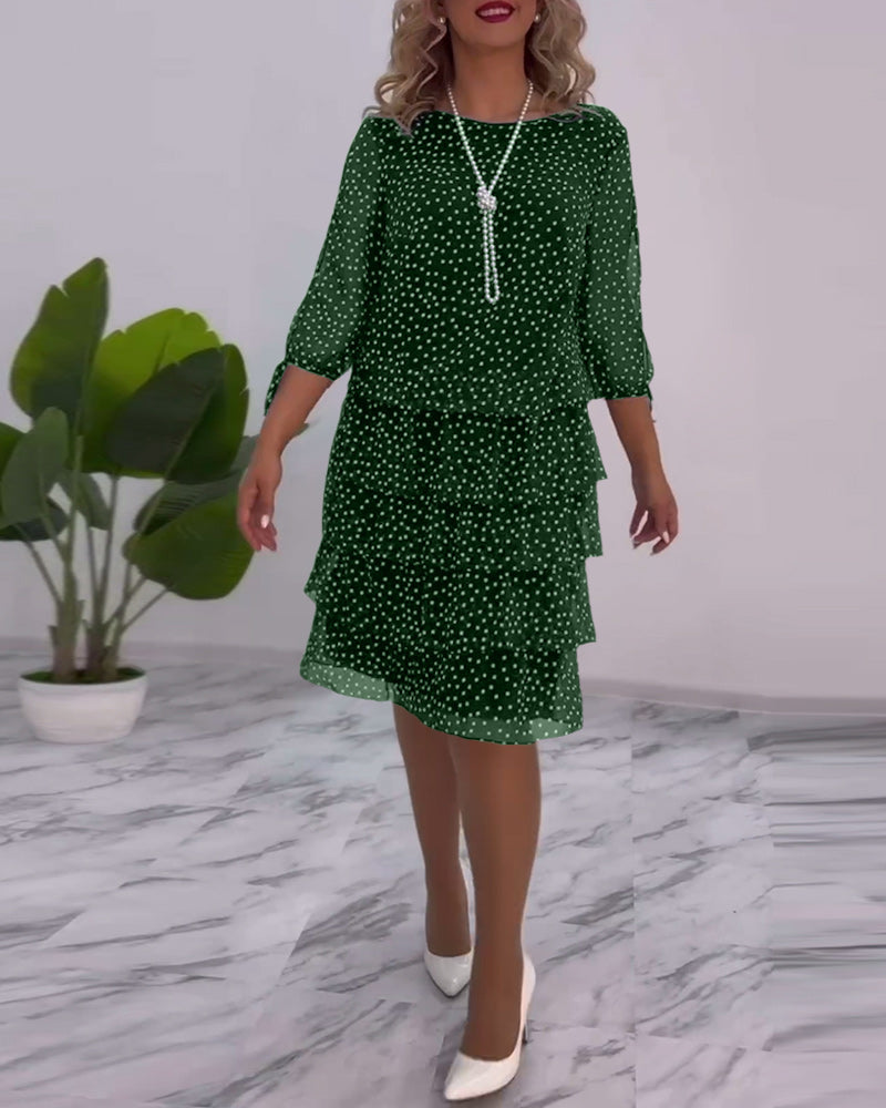 Tilly™ | Polka Dot Layered Dress