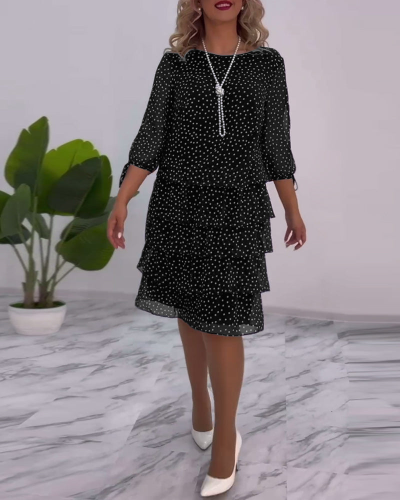 Tilly™ | Polka Dot Layered Dress