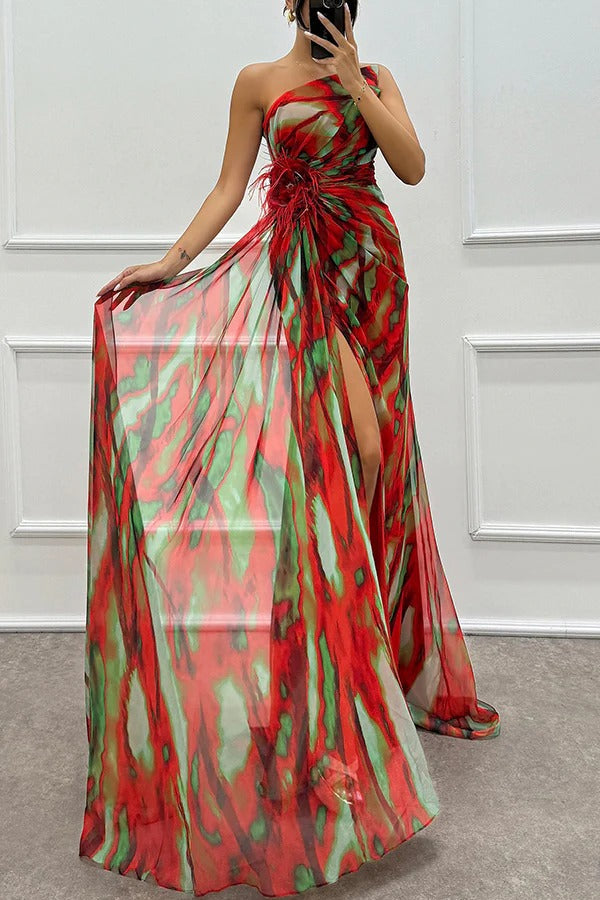 Helen | Vibrant Draped Dress