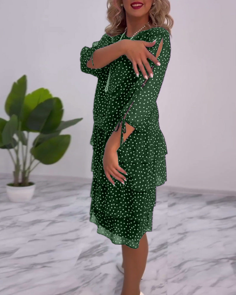 Tilly™ | Polka Dot Layered Dress
