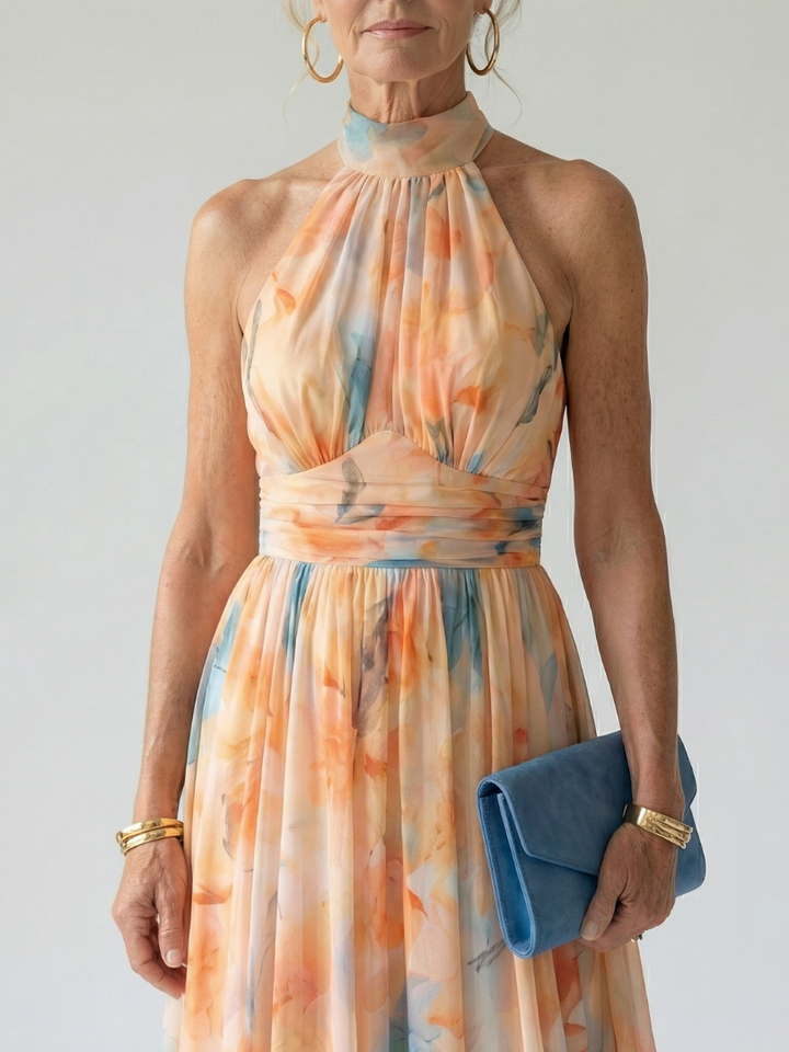 Scarlett| Soft Halter Midi Dress