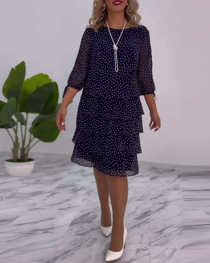 Tilly™ | Polka Dot Layered Dress