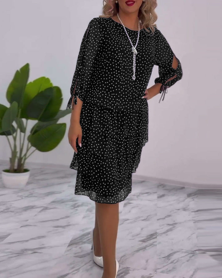 Tilly™ | Polka Dot Layered Dress