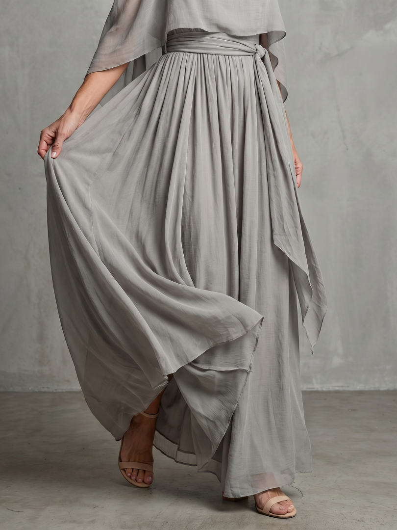Marisa™ | Layered Cold Shoulder Wide Leg Set