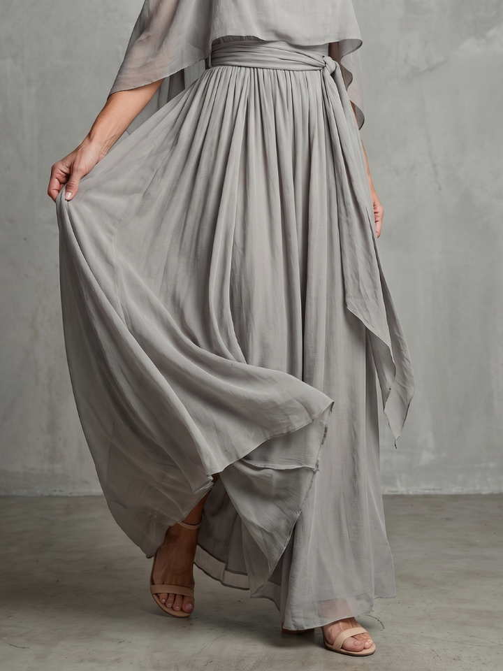 Marisa™ | Layered Cold Shoulder Wide Leg Set
