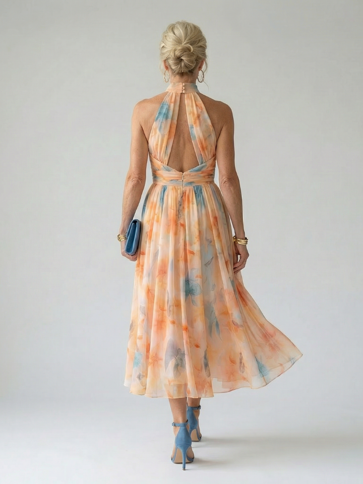 Scarlett| Soft Halter Midi Dress