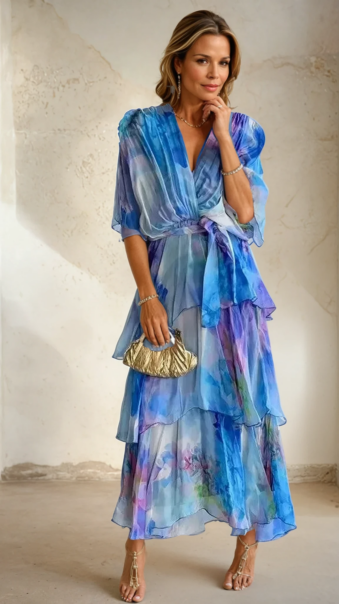 Eliza |Layered Floral Sun Dress