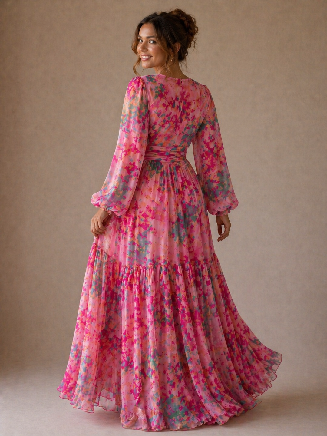 Lydia| Wrap Dress with Floral Print