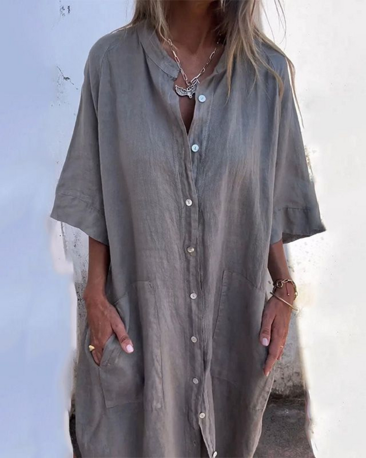 Iris | Boho Shirt Dress