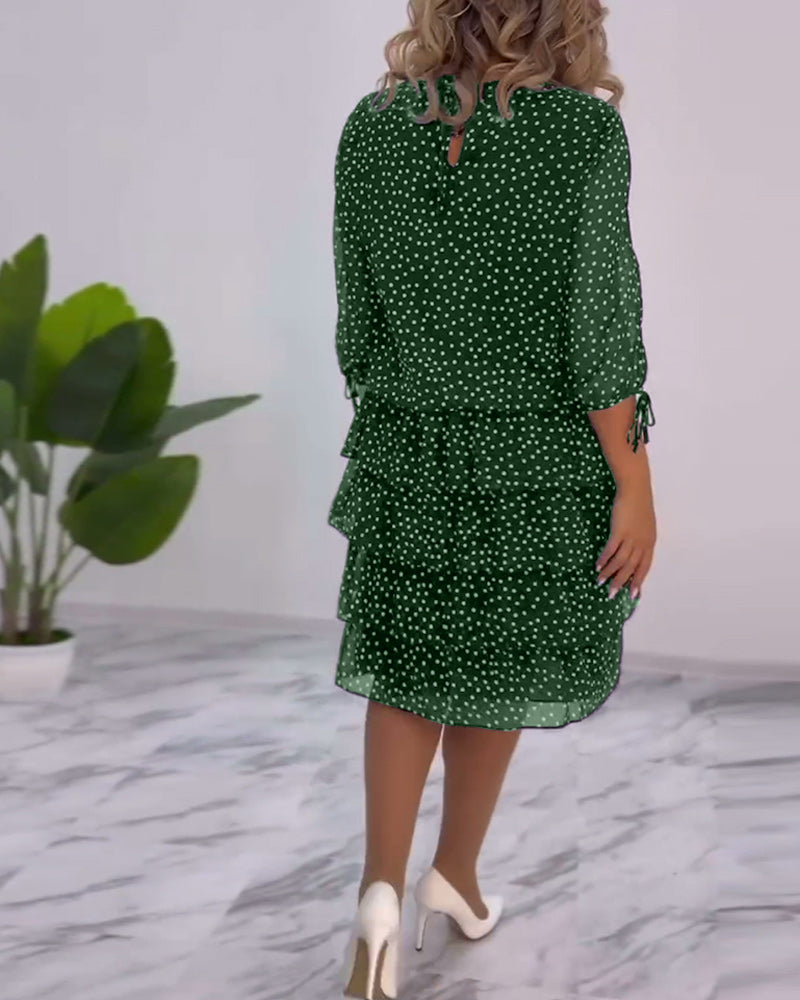 Tilly™ | Polka Dot Layered Dress