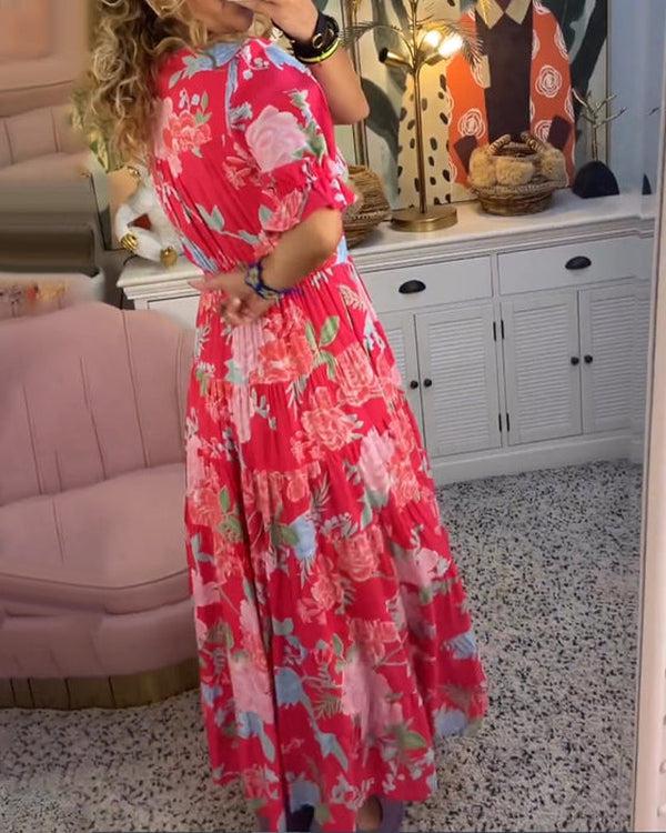 Floriana™ | Vibrant Floral Dress