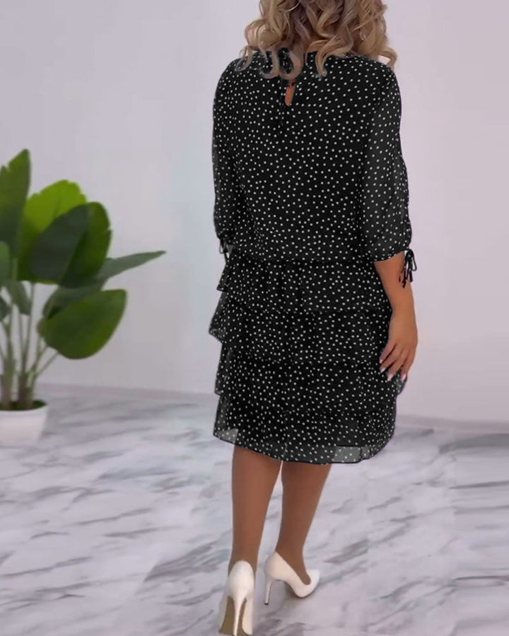 Tilly™ | Polka Dot Layered Dress