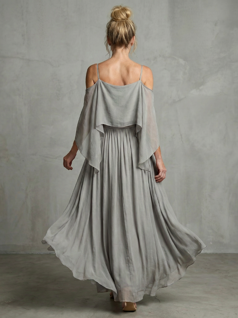 Marisa™ | Layered Cold Shoulder Wide Leg Set