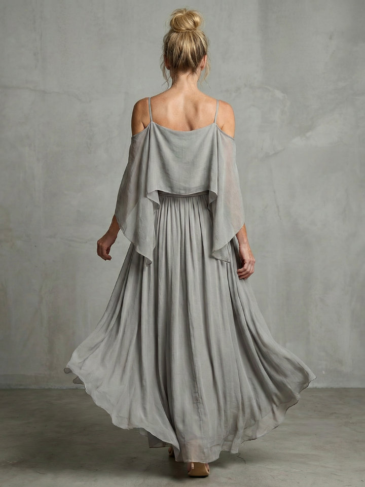 Marisa™ | Layered Cold Shoulder Wide Leg Set