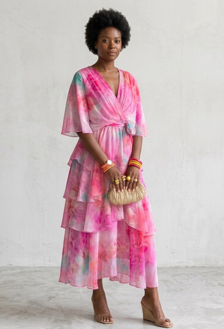 Eliza |Layered Floral Sun Dress