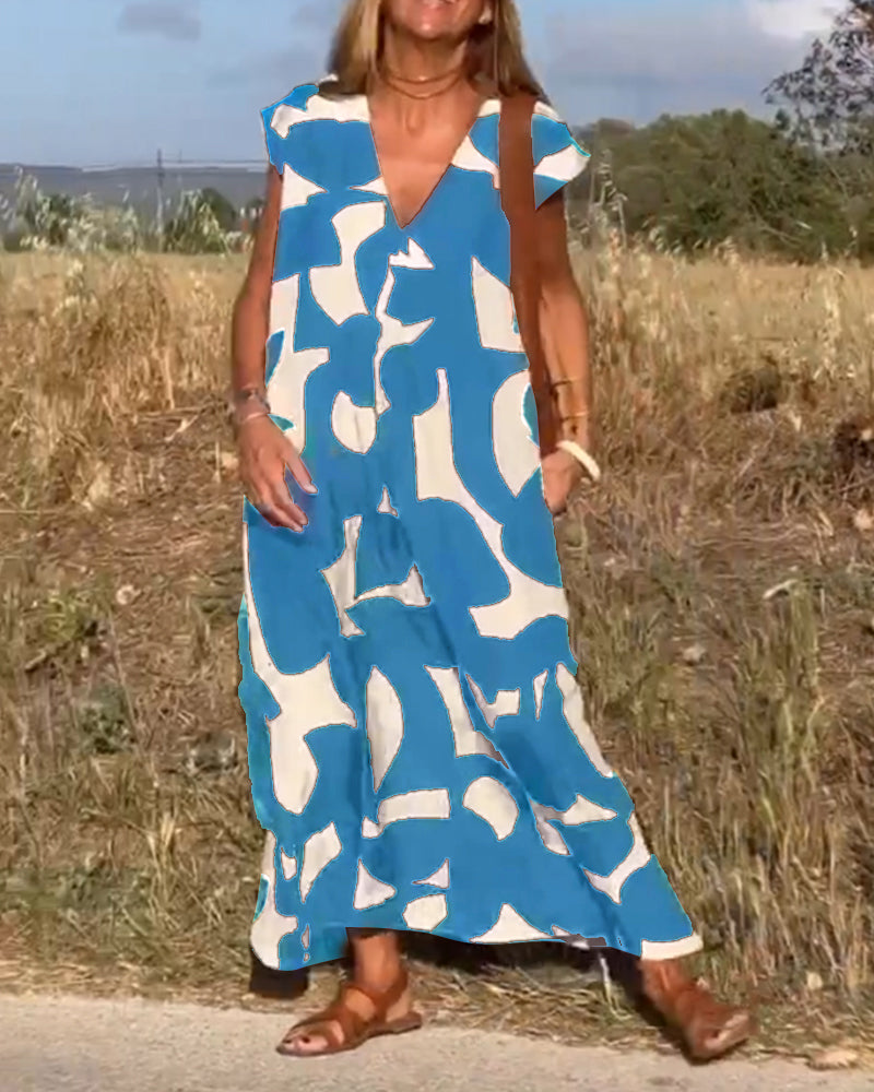 Kendall™ | Relaxed Abstract Dress