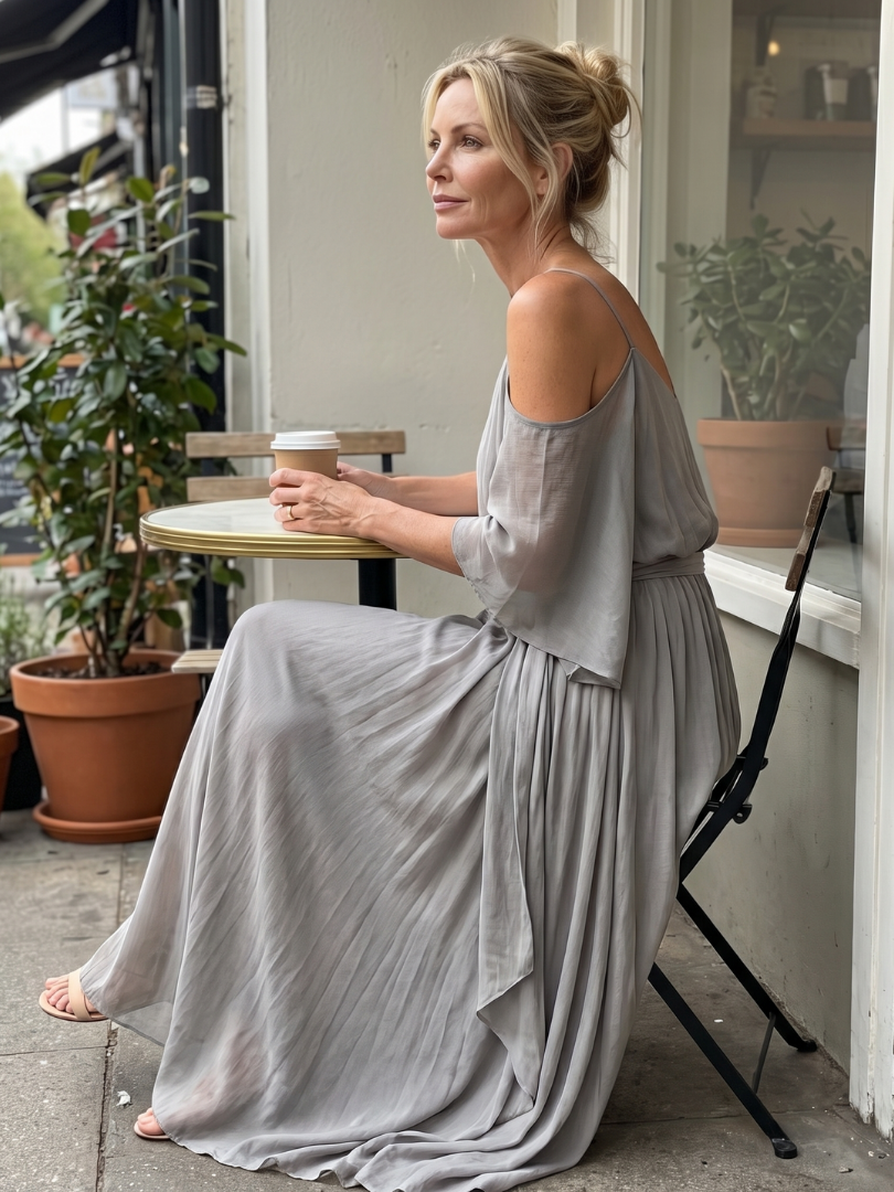 Marisa™ | Layered Cold Shoulder Wide Leg Set
