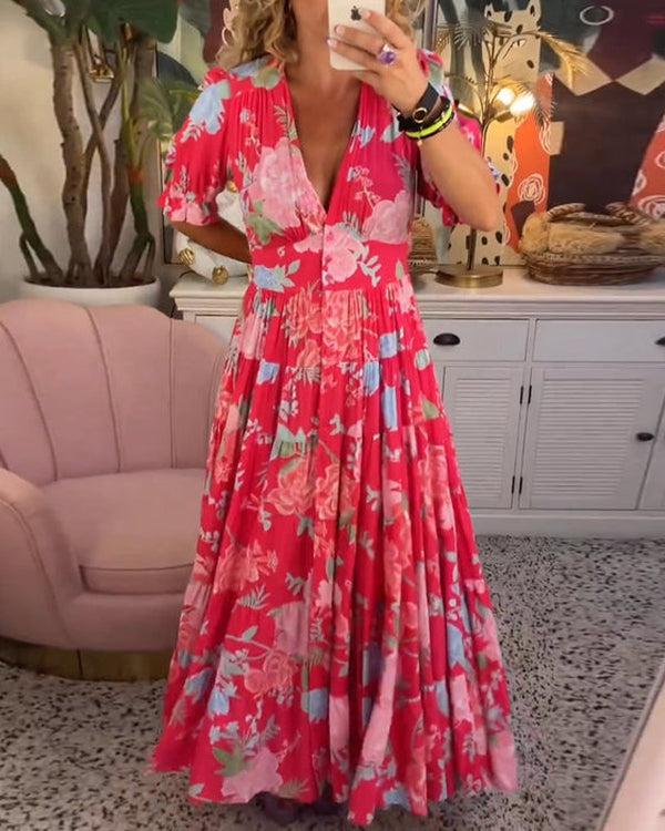 Floriana™ | Vibrant Floral Dress