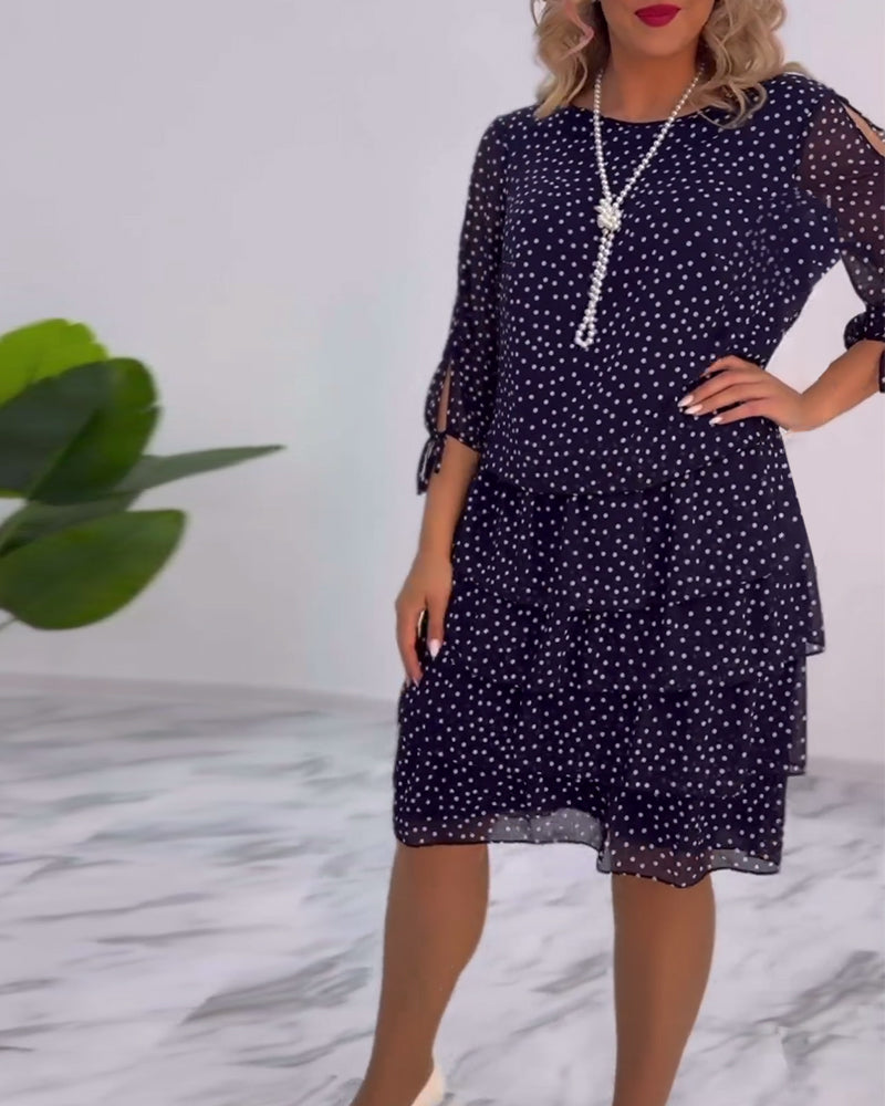 Tilly™ | Polka Dot Layered Dress