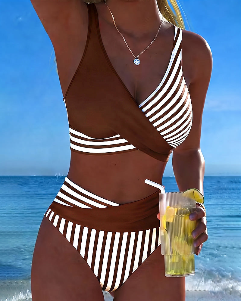 Giulia | Crossed Stripes Bikini