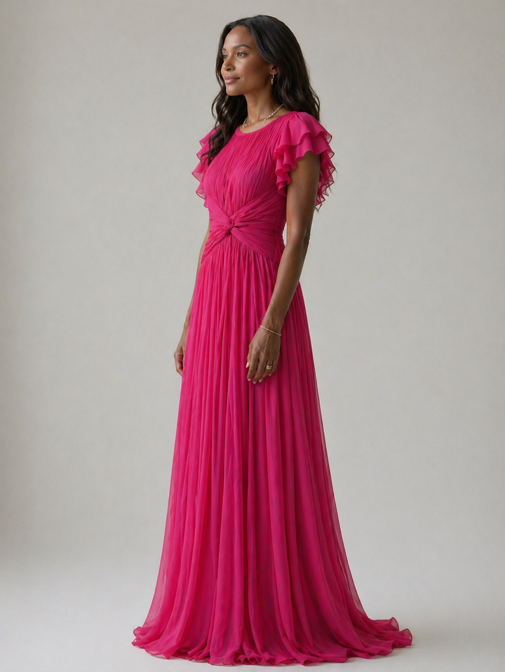 Grace | Pleated Evening Dress