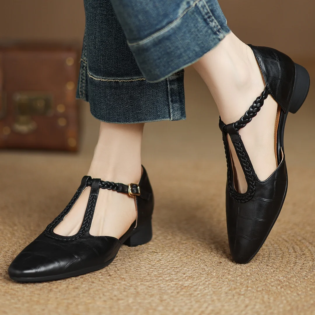 Real Leather Mary Janes