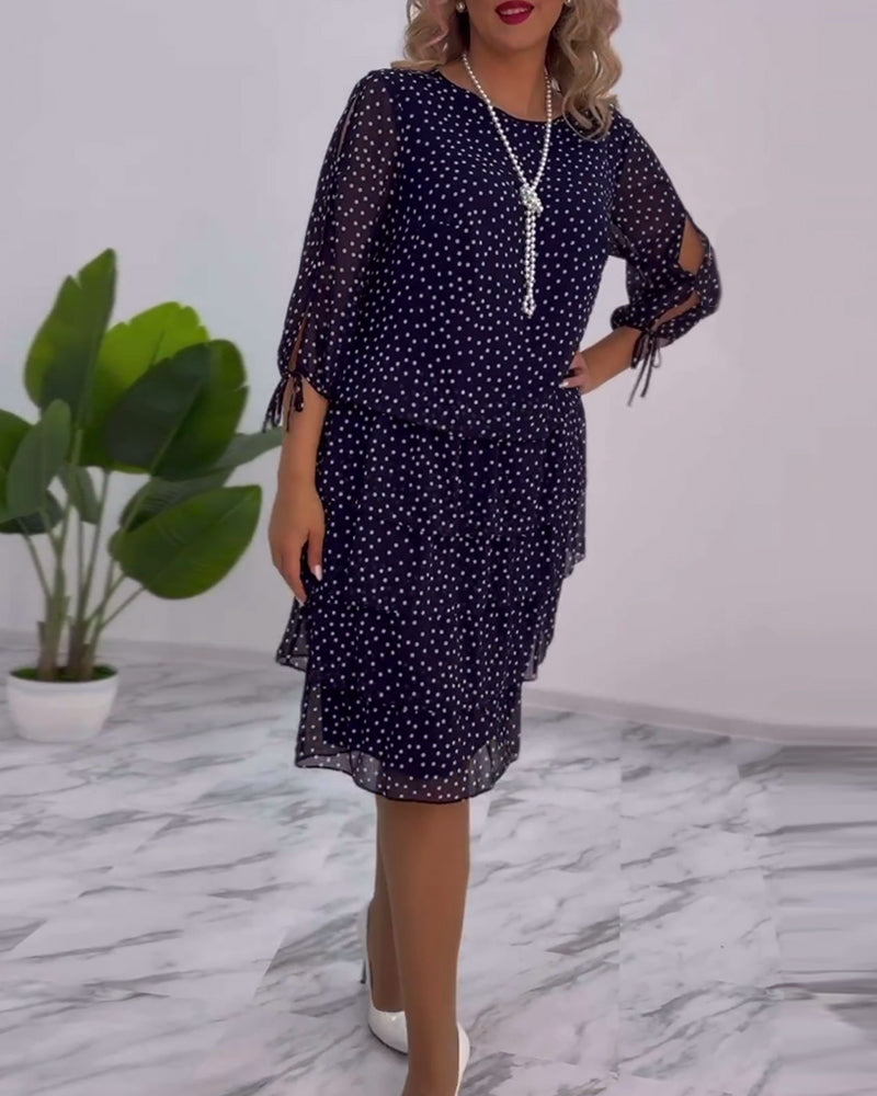 Tilly™ | Polka Dot Layered Dress