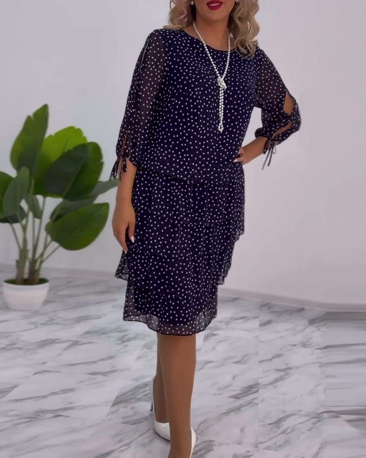 Tilly™ | Polka Dot Layered Dress