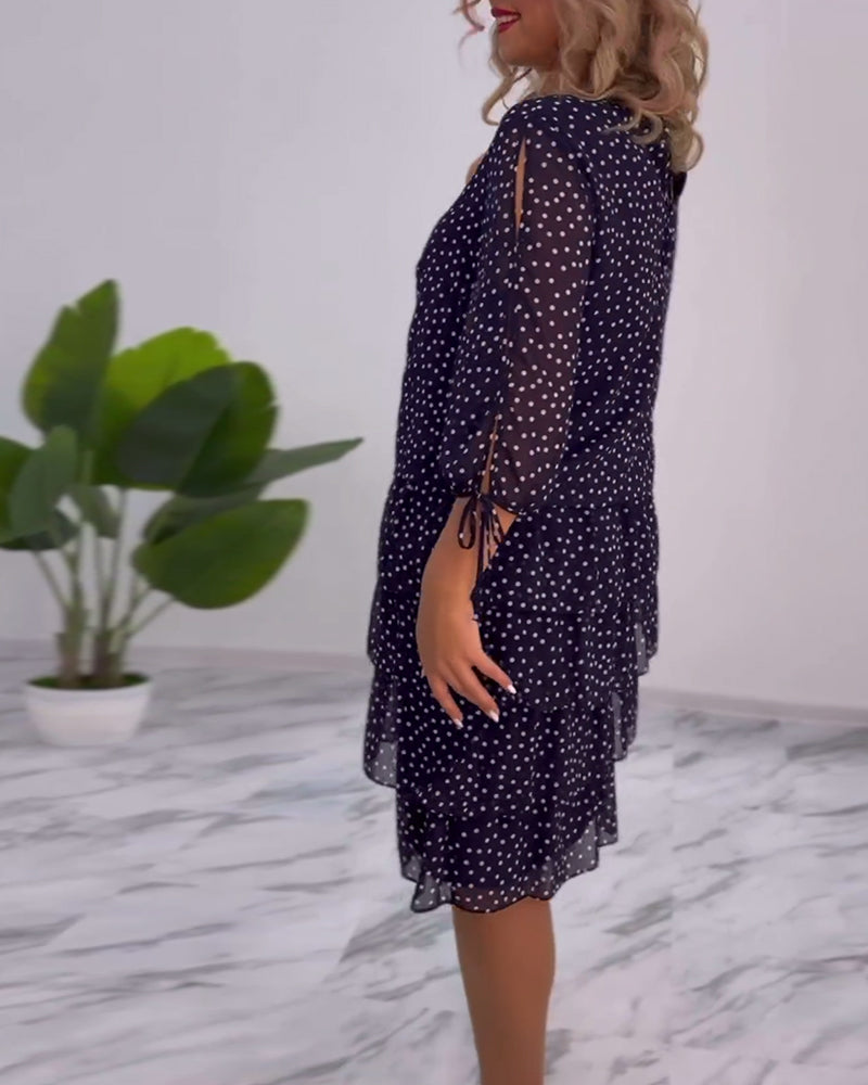 Tilly™ | Polka Dot Layered Dress