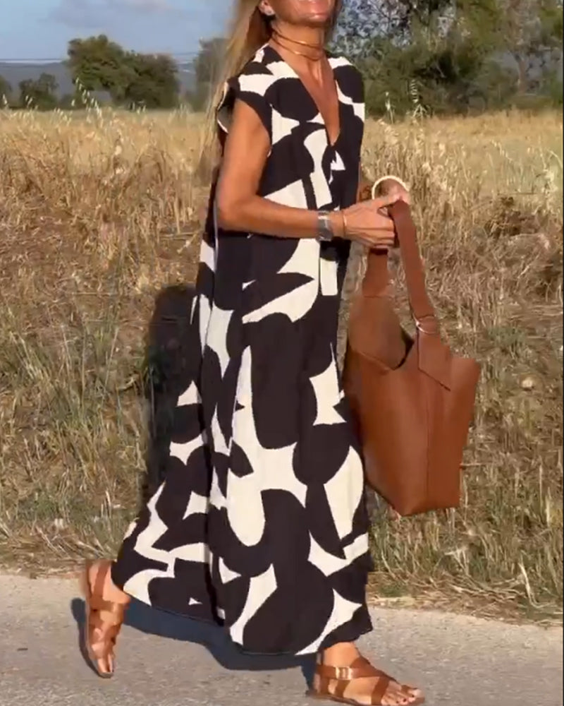 Kendall™ | Relaxed Abstract Dress