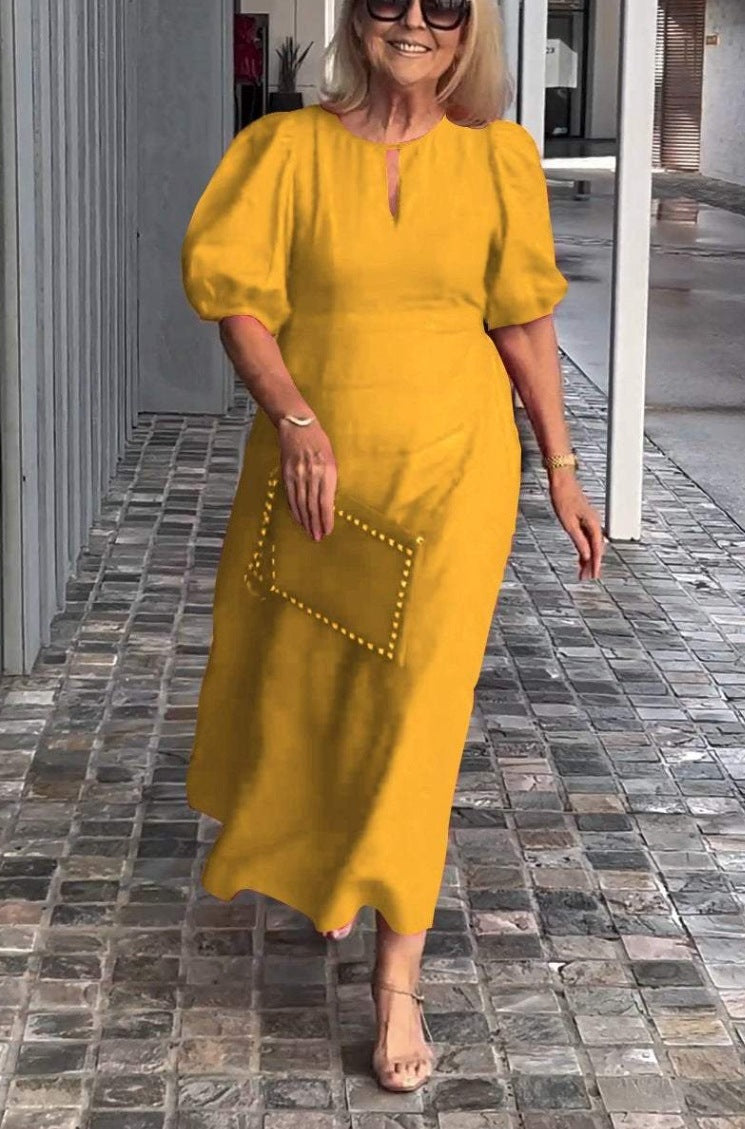 Juliana™ | Elegant Puff-Sleeve Dress