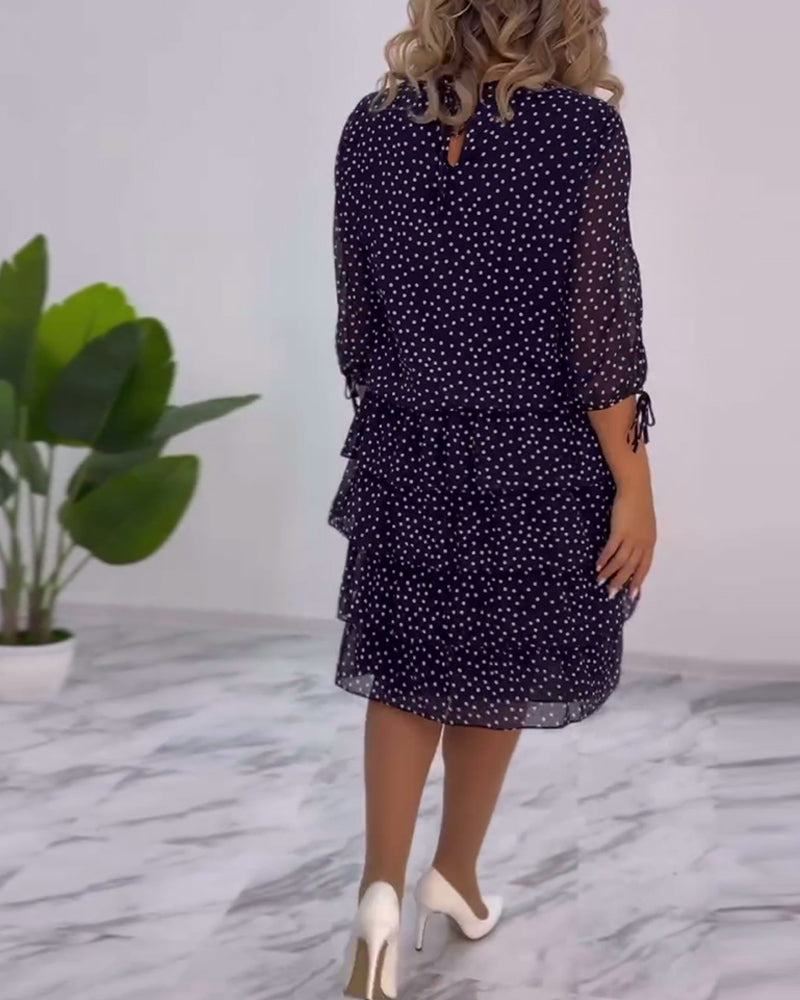 Tilly™ | Polka Dot Layered Dress