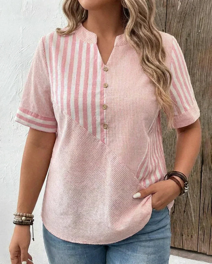 Frankie | Soft Striped Blouse