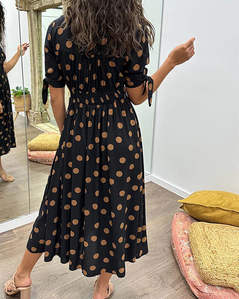 Bellamy™ | Polka Dots V-Neck Dress