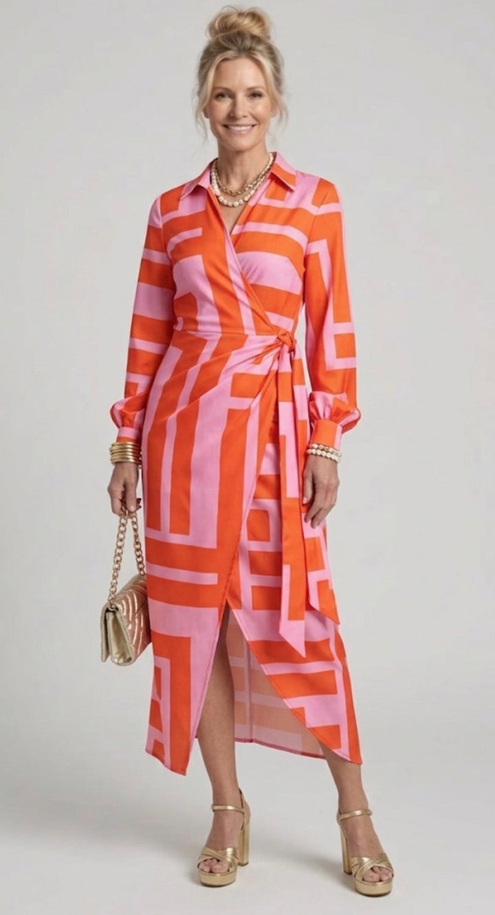 Nora | Printed Wrap Dress