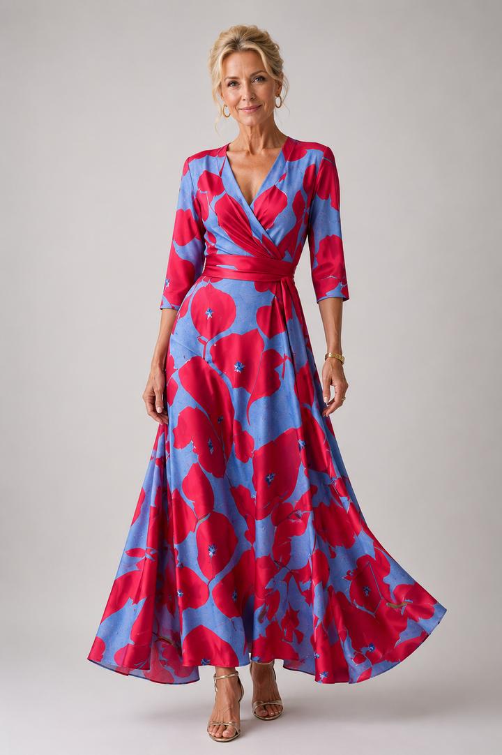 Evelyn | Comfortable dress for every day with V-neck