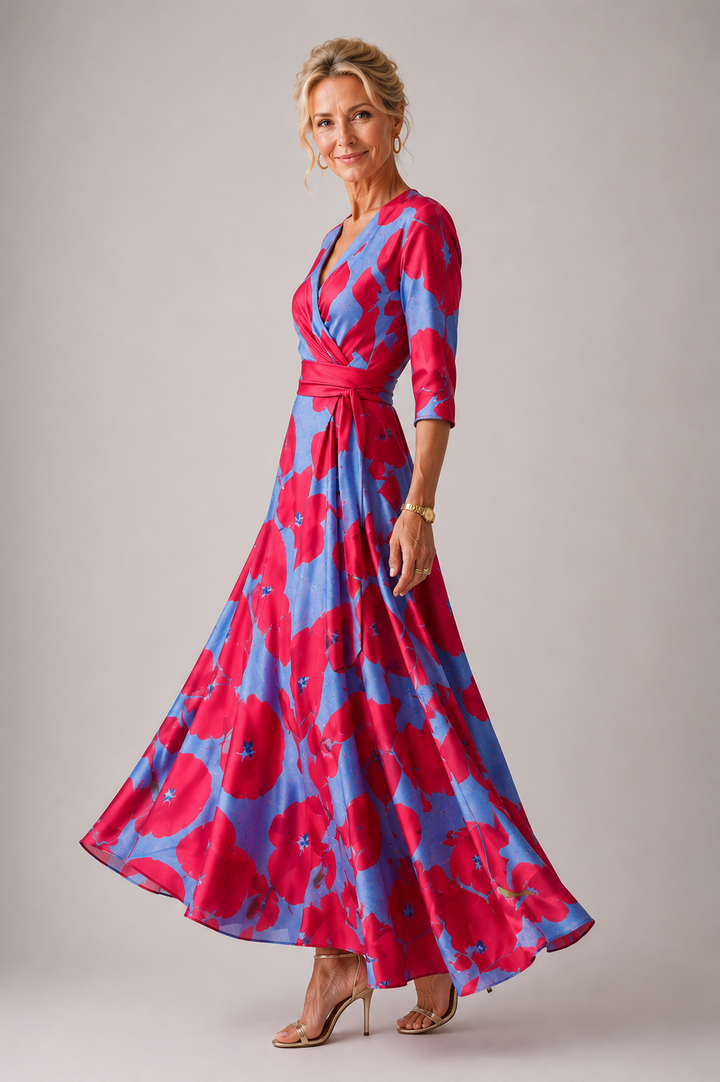 Evelyn | Comfortable dress for every day with V-neck