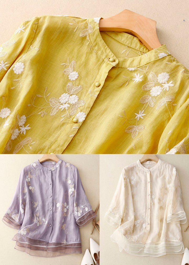 Anouk | Chic Blouse with Floral Accents