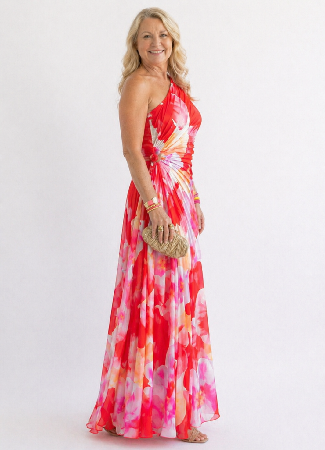 Alice | Vibrant Tropical Evening Dress