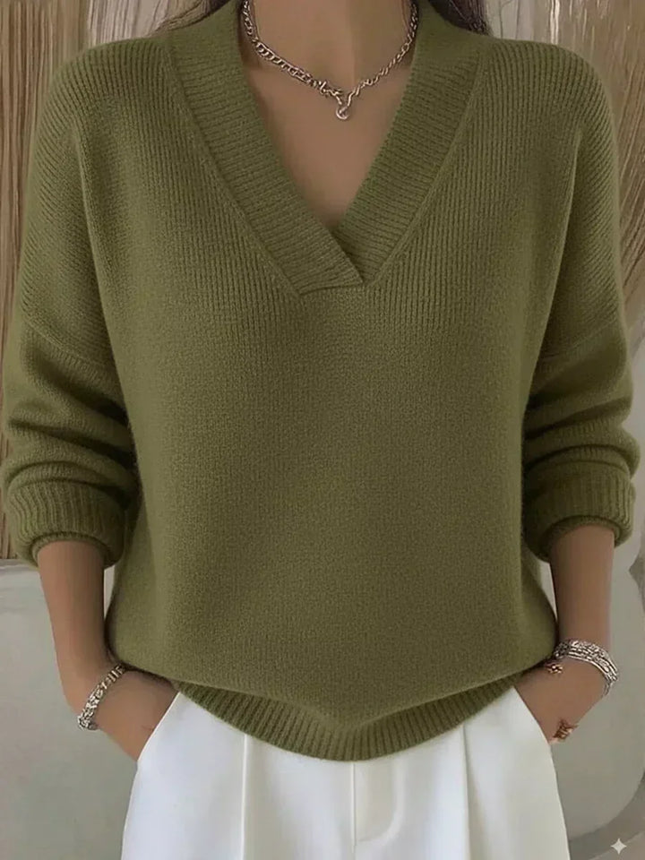 Vivelle™ | Relaxed V-Neck Sweater