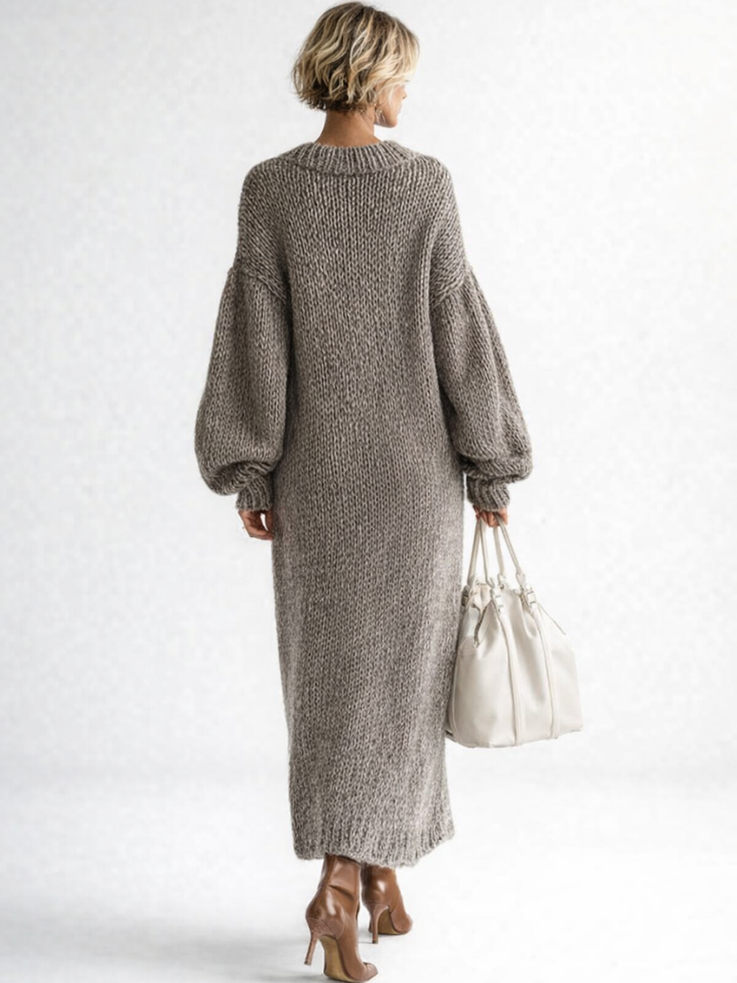 VALERIA | Oversized Knit Maxi Sweater Dress