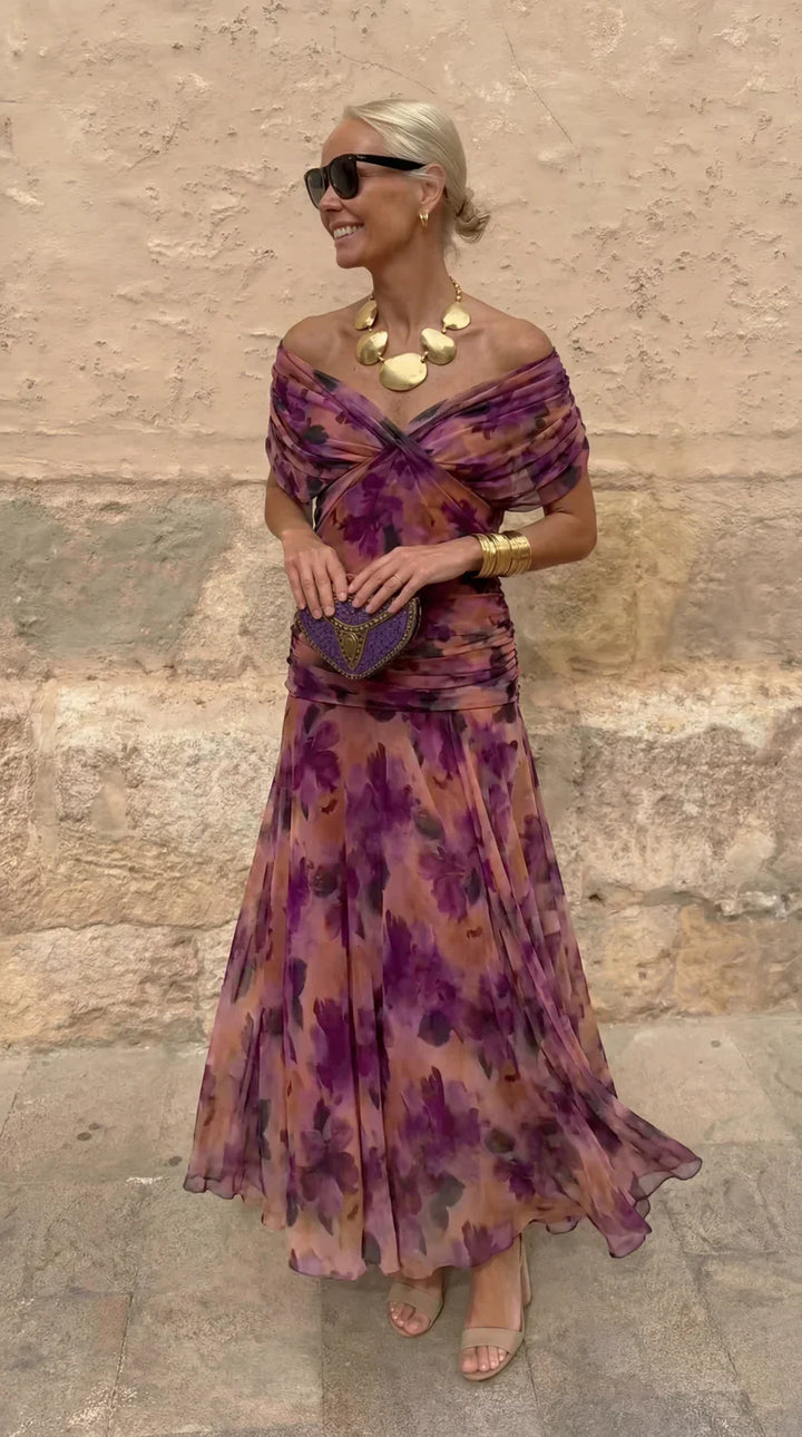 Hendrika | Coral Glow Evening Dress