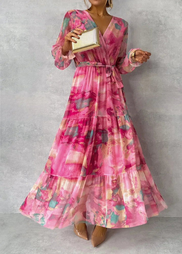 Lydia| Wrap Dress with Floral Print