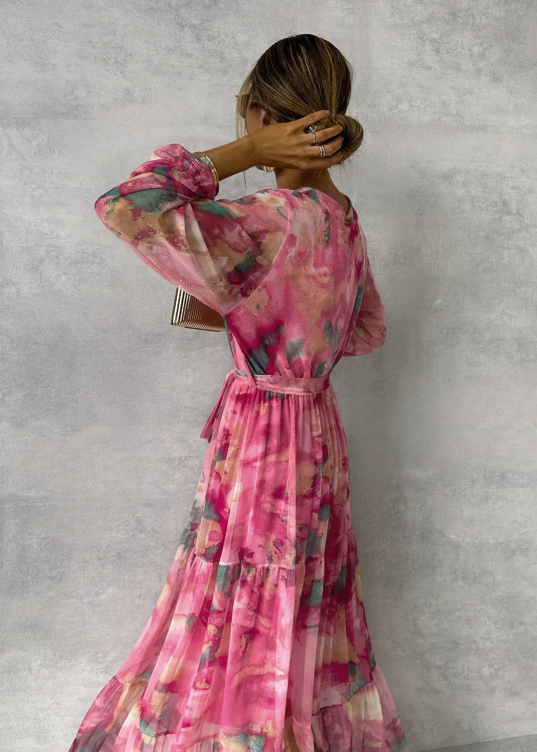 Lydia| Wrap Dress with Floral Print
