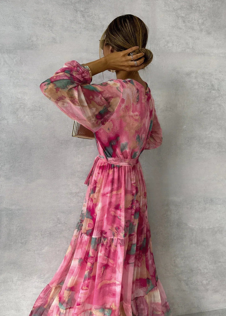 Lydia| Wrap Dress with Floral Print
